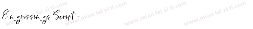 Engrossings Script字体转换
